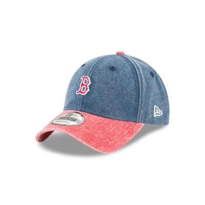 Blue Boston Red Sox Hat - New Era MLB Rugged Canvas 9TWENTY Adjustable Caps USA5748236